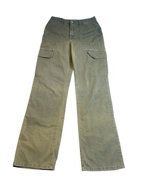 Zara TRF Camo Distressed Skinny Pants Size 4 EU 36 Ankle Zipper Streetwear